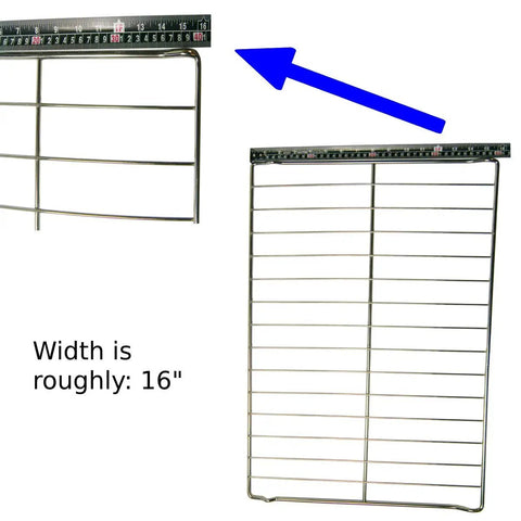 Electric Range Oven Rack Replacement 22-7/8 Inches Wide By 16 Inches Deep Model Specific Fit Not Universal Beefy Durable Steel Rack