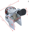 Swivel Caster Wheels With Brakes For Furniture, U-Shape Bracket, 360 Degree Plate, dimensions of TPR Rubber Heavy Duty Wheels