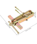 Heavy Duty Carbon Steel Two Jaw Gear Bearing Puller With Reinforced Grips showing dimensions and details for mechanics and garage pros.