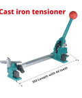 Heavy-Duty Manual PP Strapping Machine With 5-Plate Cast Steel Sealing Jaw And Tensioner, cast iron tensioner with 44 teeth.