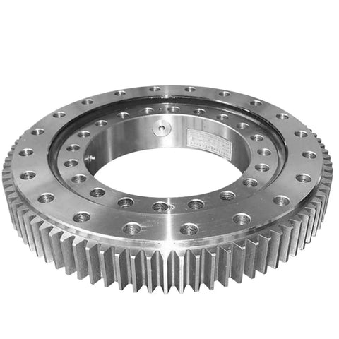 Top Shelf Small And Medium Support Bearings For Slewing Rings Built Tough Heavy Duty rotation part with a smooth finish and gear teeth.