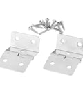 Two Pack Folded Kitchen Cabinet Door Hinges For Jewelry Boxes And Furniture Fittings With Five Holes Drawer Mounts Easy Install