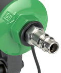 Top Shelf Pneumatic Brad Nailer Heavy Duty Compressed Air Wood Nail Gun air inlet connection and green safety features.