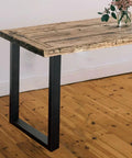 28 Inch Square Table Legs Set Black Industrial Bench Style Custom Furniture Leg Kit With Two Legs Includes Mounting Plates Adjustable Feet And All Hardware For Easy Assembly under wooden table.