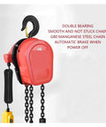 Portable 1 Ton Electric Chain Hoist And Trailer Winch For Garage Crews And DIY Hustlers With Smooth Reverse Control and G80 steel chain.