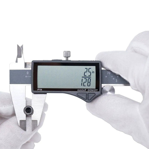 IP54 Digital Caliper 0 To 6 Inches 150mm Stainless Steel With Large LCD Screen And Inch Metric Fractions Conversion Pro Grade Precision