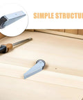 4 Pack Heavy Duty Sliding Door Replacement Caster Wheels Steel And Rubber Track Rollers With Smooth Directional Rolling Zero Noise Side Mount Design For Wooden Gates And Garden Fences Roll Smooth As Butter on wooden surface with screwdriver.