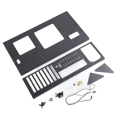 Heavy Duty Open Pc Rack Enclosure Stand With Clean Cable Routing Supports Atx Micro Atx Itx Boards Reinforced Steel components.