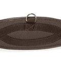 Anti-Chafe Dressage Girth With Elastic Ends, Quick-Dry Fleece-Lined Comfort, Stainless Steel Buckles, Machine Washable, Brown 20 Inch