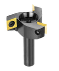 Durable Heavy Duty CNC Spoilboard Surfacing Router Bit with Half Inch Shank and Two Inch Cutting Diameter Three Wing Carbide