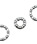 Rear Coaster Bearing Kit For Bikes Two Seven Thirty Second By Nine Bearings And One Quarter By Seven Bearing shown in three-piece set