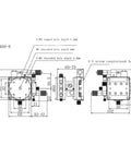 Technical diagram of Motorized Rotary Positioning Stage With 60 Manual Displacement Table, Pro Grade Precision Lifting Slide XZR60R