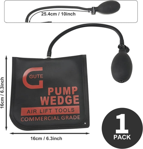 Air Wedge Bag Pump Kit For No Fuss Single Person Lippage And Alignment, Heavy Duty Inflatable Bag Tool With 330 Lb Rating