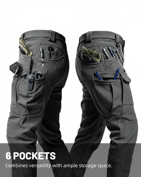 Mens Tactical Cargo Pants With Stretch Waterproof Fabric Durable Hiking And Work Pants Multi Pocket Cargo Breathable Abrasion Resistant