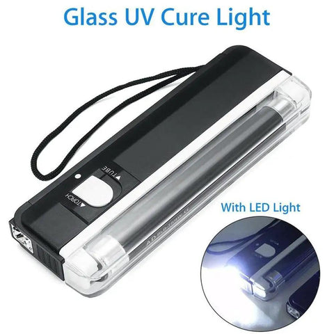 Portable UV Curing Light For Car Windshield And Glass Repair, Mini UV Lamp With Long Life Bulb, Fast Resin Curing