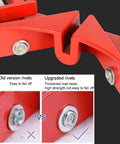 Close-up of 90 Degree Right Angle Clamps Set Of Four For Woodworking And Diy Projects Pro Grade showing upgraded rivet design.