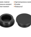 Two black silicone plugs from Three Piece Set T Shaped Silicone Plugs 39.3mm Diameter One And A Half Inch Round Rubber Stopper