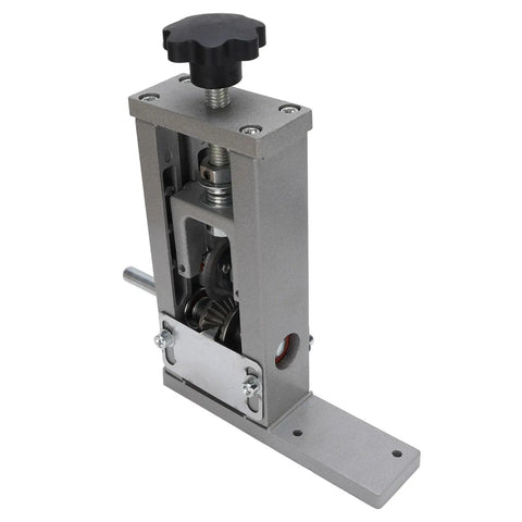 Heavy Duty Manual Wire Stripping Machine Drill Powered Crank Tool 1 To 25mm Gauge feature close-up showing the adjustable precision cutting mechanism.