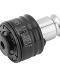 Top Notch Jis Tapping Collet Chuck Durable Compact Tool For M8 Drilling close-up showing black and silver components.
