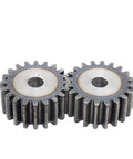 Heavy Duty Steel Motor Pinion Gear And Spur Gear Set For Industrial Transmissions With Fixing Screw 20mm Thick