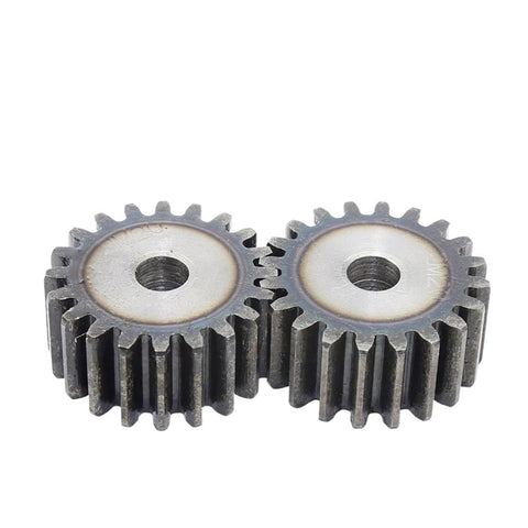 Heavy Duty Steel Motor Pinion Gear And Spur Gear Set For Industrial Transmissions With Fixing Screw 20mm Thick