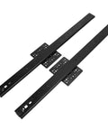 Heavy Duty Drawer Slides for Cabinets and Closets 1 Pair 20 Inch Long 35mm Wide 20kg Load Concealed Ball Bearing Sliding Rail for Quiet Smooth Cabinet Doors Pocket Doors TV Stands, black