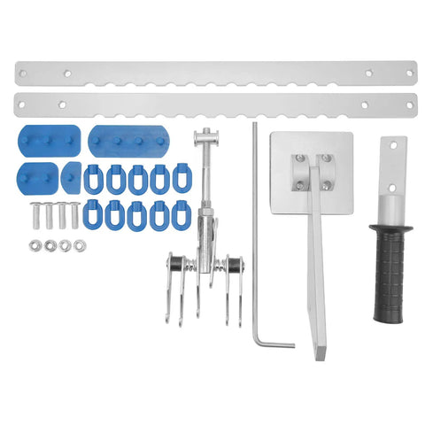 Car Dent Repair Tool Kit With Aluminum Alloy Dent Puller Set, 27-Piece Auto Body Sag Repair Kit laid out showing components