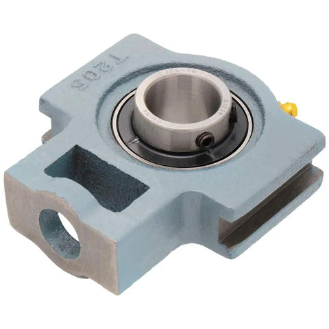 Two Pack Mounted Unit Bearing Take Up Assembly With Cast Iron Housing T205 And UC20516 Insert Bearing 1 Inch Shaft Bore