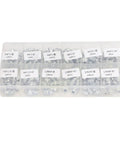 130 Piece SAE Zerk Grease Fittings Kit With 12 Types Brass And Zinc Nipples For Equipment Maintenance Rustproof Grease Fitting Assortment With Storage Box Versatile Hydraulic Lubrication Fittings Set For Machines