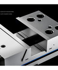 Badass 6 Inch Bench Vise Setup For CNC Machine Clamping And Shop Fixes Crafted From Real Chrome Manganese Alloy Steel With Crazy Strong Grip For Hard Industrial Grind Work, showcasing stainless steel design and anti-warping pliers.