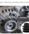 Heavy Duty Double Groove V Belt Pulley For Gas Engine With 20mm Shaft compatible with water pumps, showing smooth machined detail.