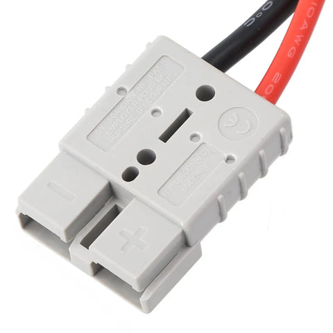 Badass Heavy Duty Waterproof Extension Cord 10 AWG 50A Power Cable connector with gray housing and wiring terminals.