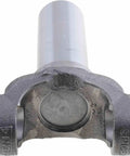 Quality Transmission Slip Yoke Drive Shaft For 1992-1998 Jeep Cherokee Grand Cherokee Wrangler Comanche 2.5L L4 4wd front view of slip yoke.