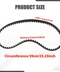 Timing Belt Replacement For Golf Cart Engine Part No Sweat Install Outdoor Spare 59cm Circumference 1.2cm Wide 0.6cm Thick Part 26626