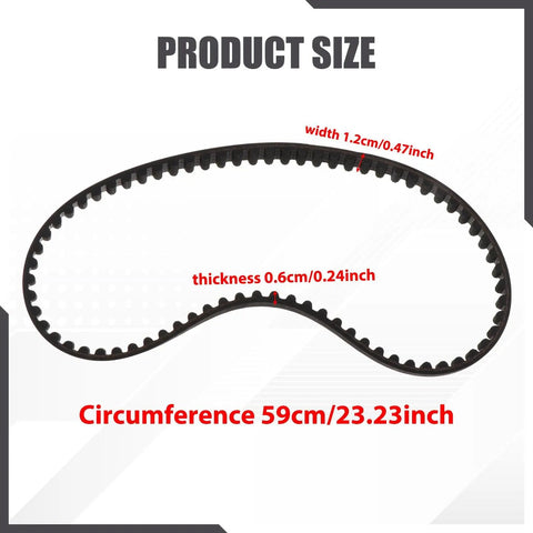 Timing Belt Replacement For Golf Cart Engine Part No Sweat Install Outdoor Spare 59cm Circumference 1.2cm Wide 0.6cm Thick Part 26626