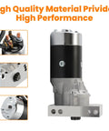 Beefy High Torque Mini Starter For Chevy Small Block Big Block V8 Engines Automatic And Manual Transmissions 153 Or 168 Tooth Ring Gear Tough As Nails Upgrade close-up showing connections and housing details.