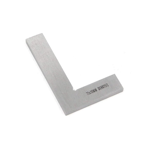 T Tulead carbon steel machinist square, 75x50mm, L-shaped right-angle woodworking ruler