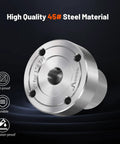 2 Inch Steel Wood Lathe Faceplate Fits 1 X 8 TPI Spindle With Screwchuck Four Mounting Holes 0.4 Inch Thick