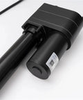 Badass 10000N IP67 Linear Actuator With Mechanical Clutch And 1000mm Stroke close-up showing motor and cylinder design.