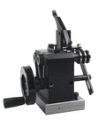 Small But Mighty Mini Punch Grinder For CNC Lathes And Turning Tools High Precision Needle Grinding Machine For Milling And Drilling With 1 Micron Accuracy, showing front view with handle and rollers