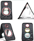 Heavy Duty Golf Chipping Net Folding Practice Simulator For Backyard Training And Home Office Use with fiberglass frame