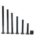 Crib Screws And Bed Frame Bolts Nuts Kit With M6 Bolts In 20 30 40 50 60 70 80mm Seven Sizes Plus Barrel Nuts For Dream On Me Delta Graco Fisher Bunk Beds Pack Of 35 Sets shown with bolts in seven sizes.