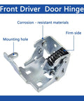 Heavy Duty Front Driver Side Lower Door Hinge Replacement For Chevy Silverado Tahoe Suburban And Gmc Sierra Yukon Cadillac Escalade showcasing mounting details.