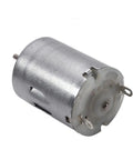 Close-up of a single DC motor from the Five Pack DC Motors 3V To 12V Mini Electric Motors For RC Boats And DIY Builds with 24mm body.