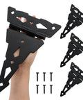 8 Inch Heavy Duty Decorative T Hinge For Sheds Gates And Barn Doors With Included Screws Black Finish 4 Pack