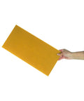 Person holding Beekeeping Essentials Waxed Foundation Sheets 8.5 Inch Deep, beeswax coated plastic sheet for beehive frames