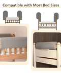 Heavy Duty Toddler Bed Rail Bumper Guards Thick Foam Crash Cushions For Bunk Bedroom Lofts on different bed frames.