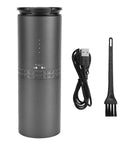 Grab Fresh Brew On The Fly With This Portable All In One Coffee Grinder And Brewer featuring a cordless design and USB charging cable.
