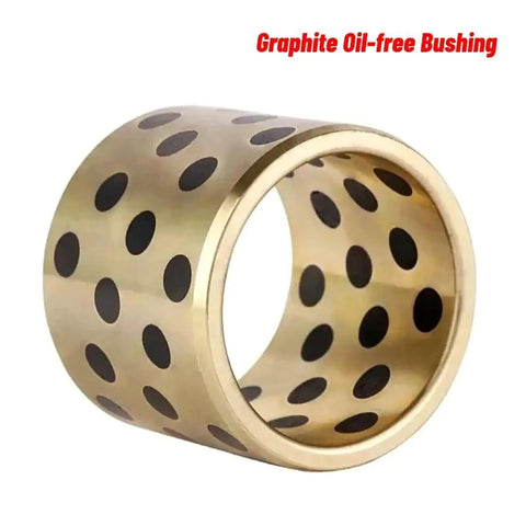 Built Tough Brass Graphite Flange Bearing Sleeve Bushing For Rock Solid Support And Slick Low Friction Movement Plus No Fuss Self Lubricating Copper Alloy Core Measuring 63 Millimeter Bore And 75 Millimeter Outer Diameter