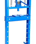 Beefy 20 Ton Hydraulic H Frame Shop Press With Adjustable Work Table And Press Plates, Heavy Duty Auto Repair Press, Blue